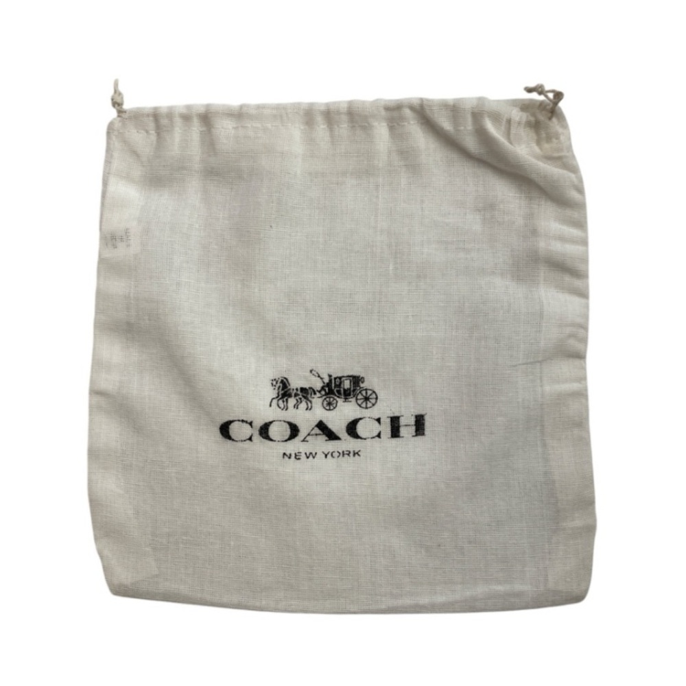 COACH RARE Mickey Mouse Mitts Brown Monogram Leather Card Holder Dust Bag EUC - Picture 3 of 6